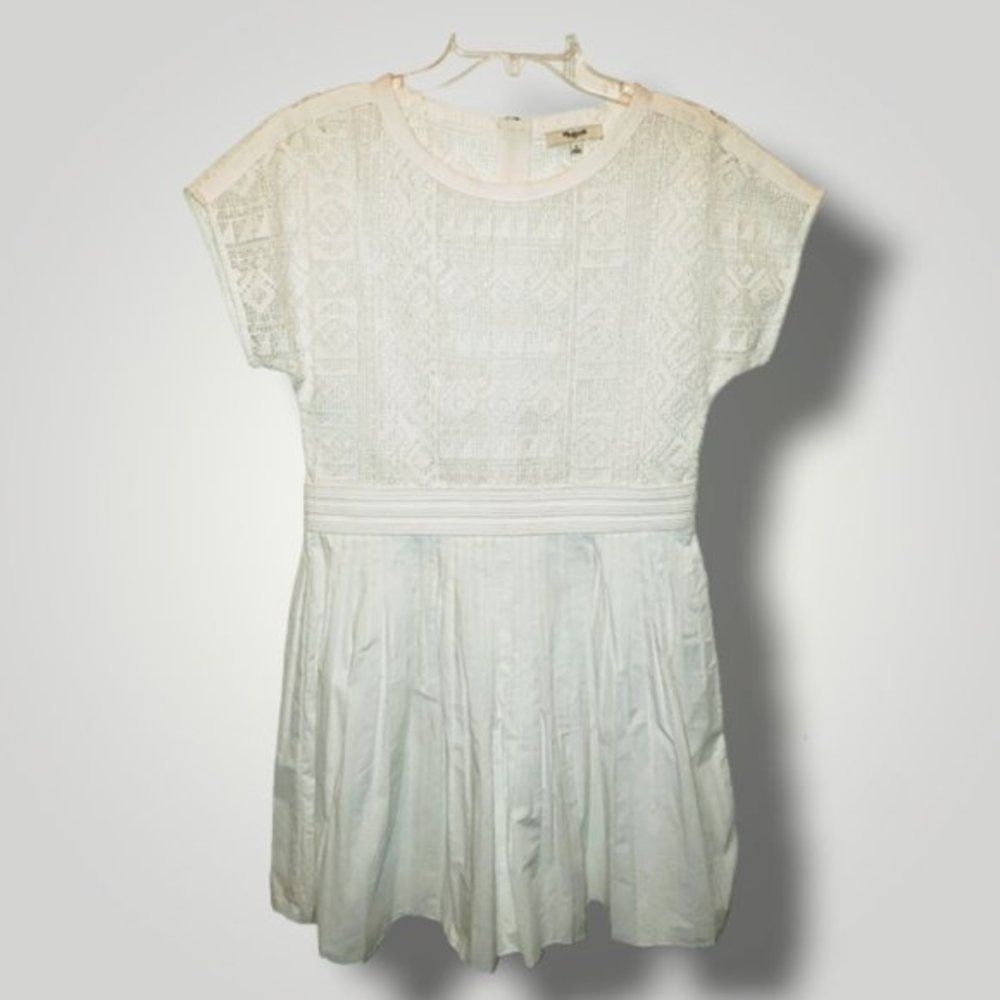 MADEWELL SZ 2 white Skater dress EUC
